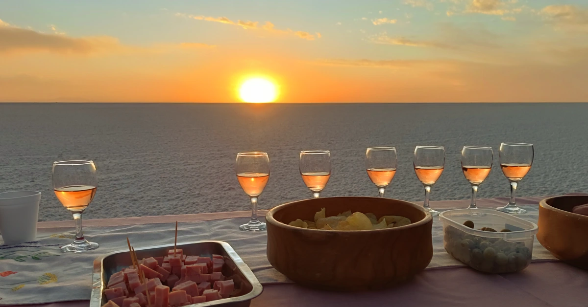 Dinner at Uyuni Bolivia