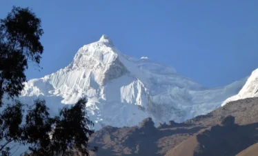Peak in Huascaran national park in huaraz trek
